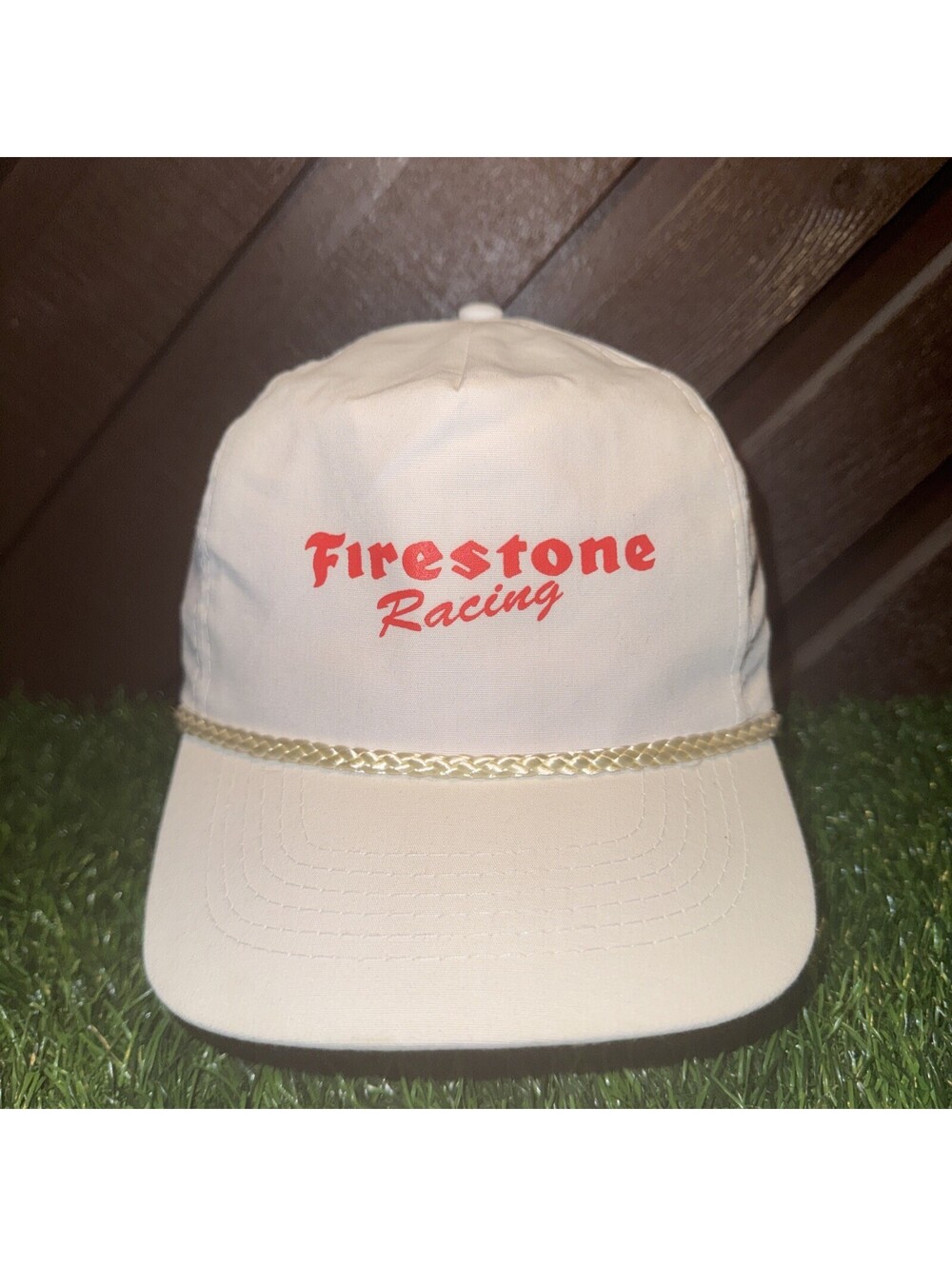 VTG Rope Bill Firestone Racing SnapBack Hat 80’s